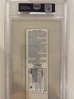 4/9/96 Derek Jeter 1st Career Opening Day Yankee Stadium Season Fullticket Psa 5