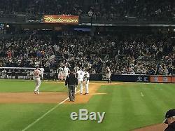 4 Front Row Field Level Section 130 New York Yankees Tickets v. Texas 9/2/19