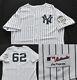 #62 New York Yankees Majestic Authentic Stadium 1923-2008 Patch White Men 52 2xl