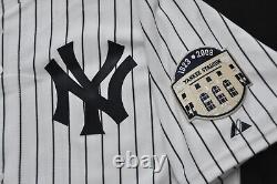 #62 New York Yankees Majestic Authentic Stadium 1923-2008 Patch White Men 52 2XL