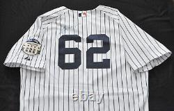 #62 New York Yankees Majestic Authentic Stadium 1923-2008 Patch White Men 52 2XL