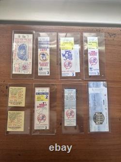 8 Vintage New York Yankees Stadium Baseball Tickets All In Ex. Cond. PackageDeal