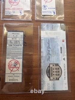 8 Vintage New York Yankees Stadium Baseball Tickets All In Ex. Cond. PackageDeal