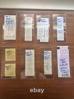 8 Vintage New York Yankees Stadium Baseball Tickets All In Ex. Cond. PackageDeal
