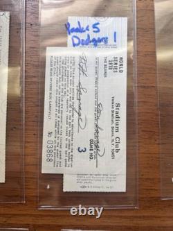 8 Vintage New York Yankees Stadium Baseball Tickets All In Ex. Cond. PackageDeal