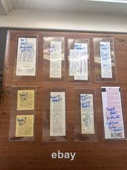 8 Vintage New York Yankees Stadium Baseball Tickets All In Ex. Cond. PackageDeal