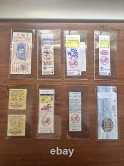 8 Vintage New York Yankees Stadium Baseball Tickets All In Ex. Cond. PackageDeal
