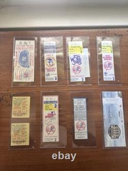 8 Vintage New York Yankees Stadium Baseball Tickets All In Ex. Cond. PackageDeal