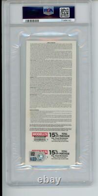 9/21 2008 New York Yankees Final Game Yankee Stadium MLB Ticket PSA JETER AUTO