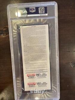 9/21 2008 New York Yankees Final Game Yankee Stadium MLB Ticket PSA JETER Rivera