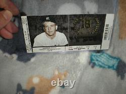 9/25/2014 Yankees Derek Jeter Full Ticket From Last Game @ Ny -mickey Mantle
