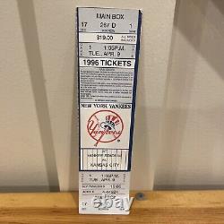 APR 9, 1996 DEREK JETER 1ST CAREER OPENING DAY YANKEE STADIUM TICKET With PARKING