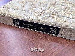 AUTHENTIC NEW YORK YANKEES STADIUM 2ND BASE OF 8/2/10 with STEINER AUTH GAME USED