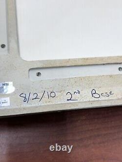 AUTHENTIC NEW YORK YANKEES STADIUM 2ND BASE OF 8/2/10 with STEINER AUTH GAME USED