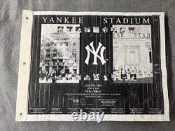 AUTHENTIC Yankee Stadium Blueprint Set HOK Plumbing, Audio, Electrical
