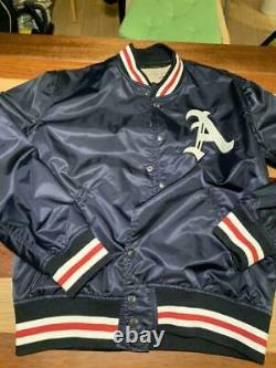 AVIREX Stadium Jacket Back NEW YORK Logo Yankees Size L Men's Pre-owned
