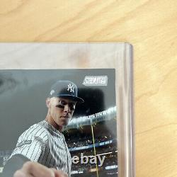 Aaron Judge 2020 Stadium Club Box Topper Auto Hand #'D 3/5 Yankees Rare Card! 