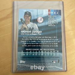 Aaron Judge 2020 Stadium Club Box Topper Auto Hand #'D 3/5 Yankees Rare Card! 