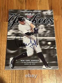 Aaron Judge Autographed Opening Day Yankees Magazine Program Scorecard SGA 2019