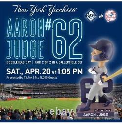 Aaron Judge New York Yankees SGA HR 62 MVP Bobblehead 4/20