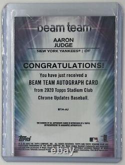 Aaron Judge Stadium Chrome Beam Team BTA-AJ Yankees auto /5