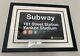 Alex Rodriguez Signed Yankee Stadium Subway Transit Sign New York Yankees Bas