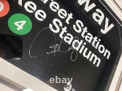 Alex Rodriguez Signed Yankee Stadium Subway Transit Sign New York Yankees BAS