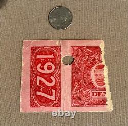 Antique Boxing Ticket Jack Dempsey Vs Jack Sharkey 1927 Yankee Stadium New York