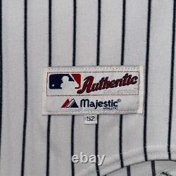 Authentic DEREK JETER New York Yankees Jersey 52 XXL Majestic 2008 Stadium Patch