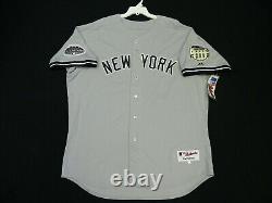 Authentic Derek Jeter Yankees Road 2008 Jersey withAll-Star & Stadium Patches 52