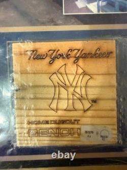 Authentic Home Dugout Bench old Yankee Stadium New York Yankees MLB