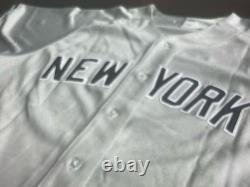 Authentic Majestic NEW YORK YANKEES Jersey GRAY #34 Yankee Stadium Patch SZ 50