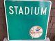 Authentic New York Yankees Stadium Sign With 1950s-60s Logo 24x24