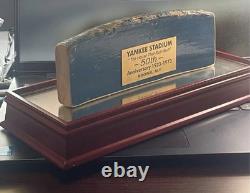 Authentic YANKEE STADIUM Game Used NY Yankees SEAT MLB with glass display case
