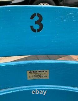 Authentic Yankee Stadium 1923-1973 Wood Seat Chair #3 Babe Ruth New York Yankees