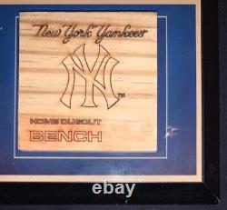 Authentic Yankee Stadium (1923-2008) Dugout Bench Plaque