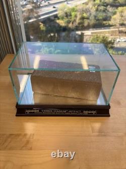 Authentic Yankee Stadium Monument Park Brick Steiner COA Glass Display Case
