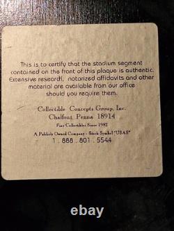 Authentic Yankee Stadium Original Wood Bench Segment Plaque-Dan Krovatin Art