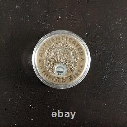 Authenticated 1923 Yankee Stadium Infield Dirt Coin an Baseball Memorabilia RARE