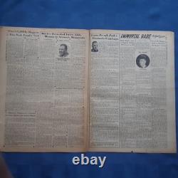 Babe Ruth Dies New York Yankees 1948 Original 8 Pg Supplement Yankee Stadium