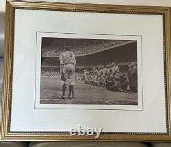 Babe Ruth Framed Print Final Appearance In Uniform Yankee Stadium 1948 33X27