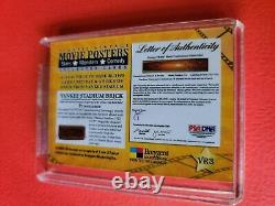 Babe Ruth Game Used Bat Stadium Brick Card 09 Movie Posters Pride Of The Yankees