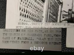 Babe Ruth Honored At Yankee Stadium, Vintage 1947 International News Soundphoto
