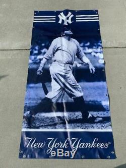 Babe Ruth New York Yankees HUGE Banner 6 Ft x 3 Ft STADIUM USED RARE