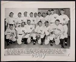 Babe Ruth Vintage Wire Photo New York Yankees Final Visit To Yankee Stadium LOA