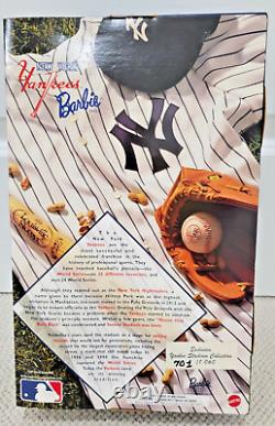 Barbie NEW YORK YANKEES Exclusive Stadium Collection #701/1.060 1999 c