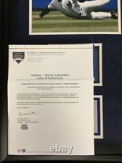 Bernie Williams Yankee Stadium Game Used Outfield Wall Display LE Steiner MLB