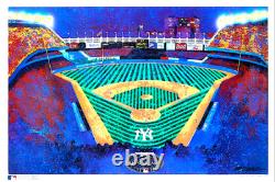 Bill Lopa Signed Art Print Yankees Stadium 2008 Mlb All-star Game 24x36 (coa)