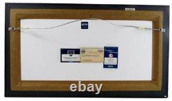Blueprint Yankee Stadium w /Dirt & Monument Park Brick Framed Steiner XHC234