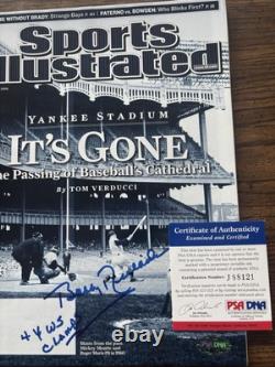 Bobby Richardson NEW YORK YANKEES SIGNED SI Yankee Stadium It's Gone PSACOA